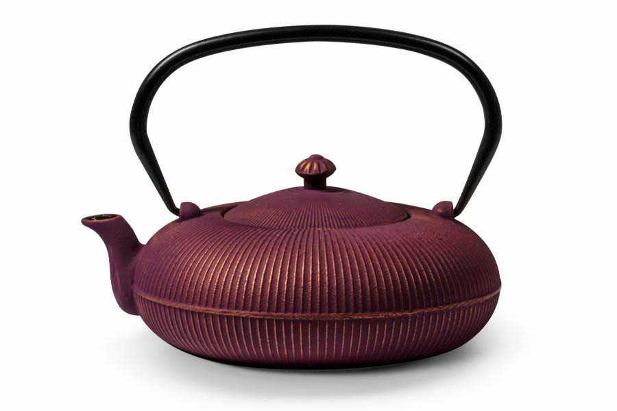 purple teapot cast iron