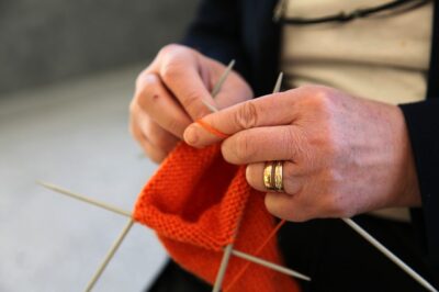 tea and knitting