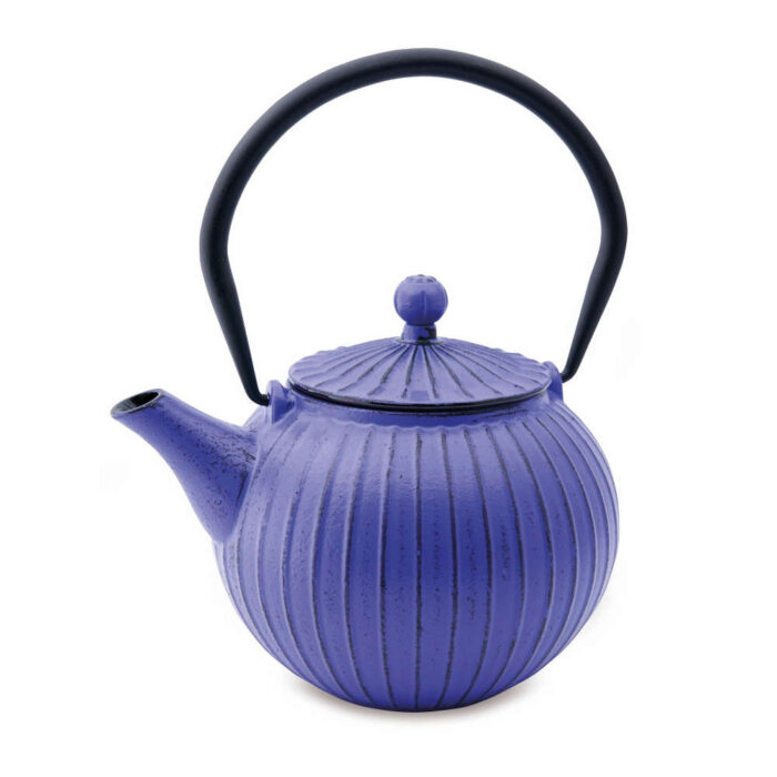 tea pot pumpkin purple