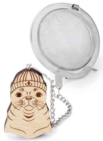 tea infuser ball with seal