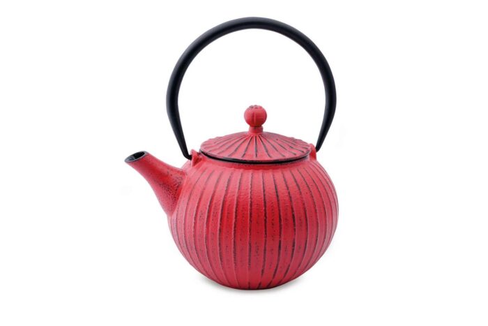 teapot pumpkin red