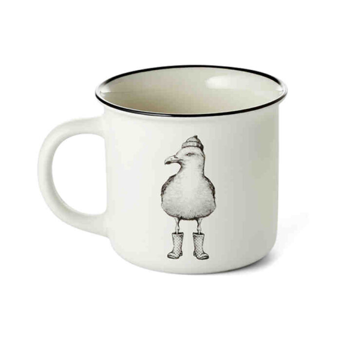 new bone china mug seagull