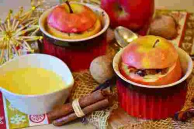 how to serve baked apple