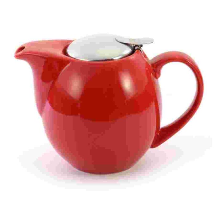 large red porcelain teapot eddie