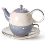 tea for one set blue grey