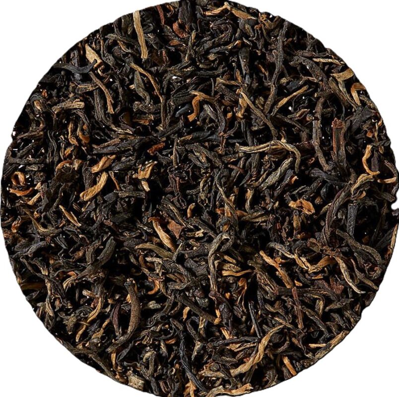 Rare black jasmine tea from Yunnan.