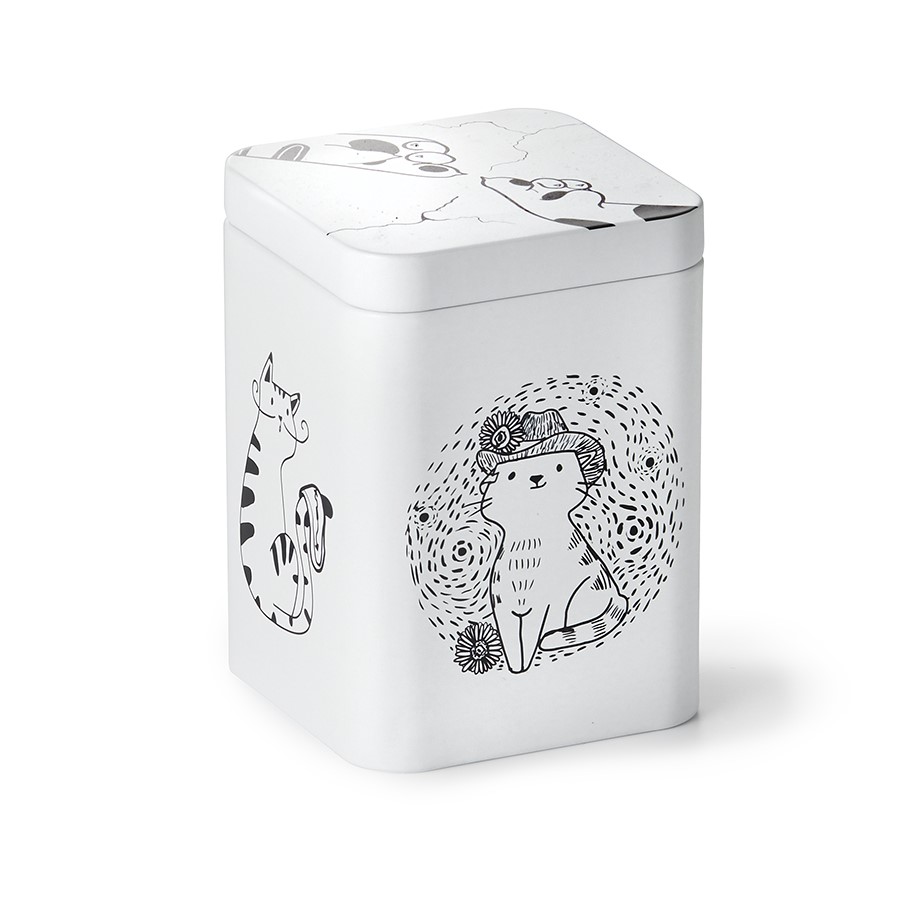 Artist Cats Tea Caddy Artist Cats Tea Caddy – 100 g storage tin with artist-inspired cat designs and matt finish