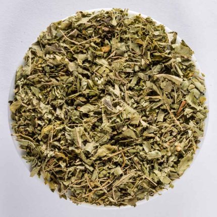 Lemon Verbena Tea – fresh herbal infusion from controlled ecological cultivation, citrusy and caffeine-free