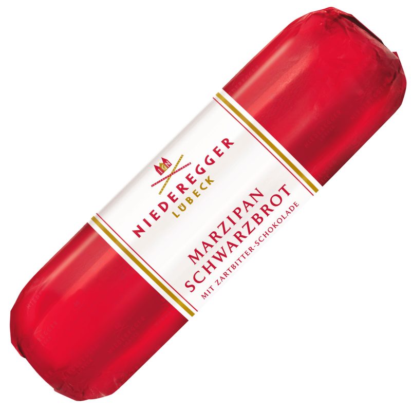 Niederegger Marzipan Schwarzbrot classic marzipan loaf coated in dark chocolate