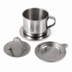 Traditional stainless steel Vietnamese Coffee Filter Phin for one cup coffee brewing