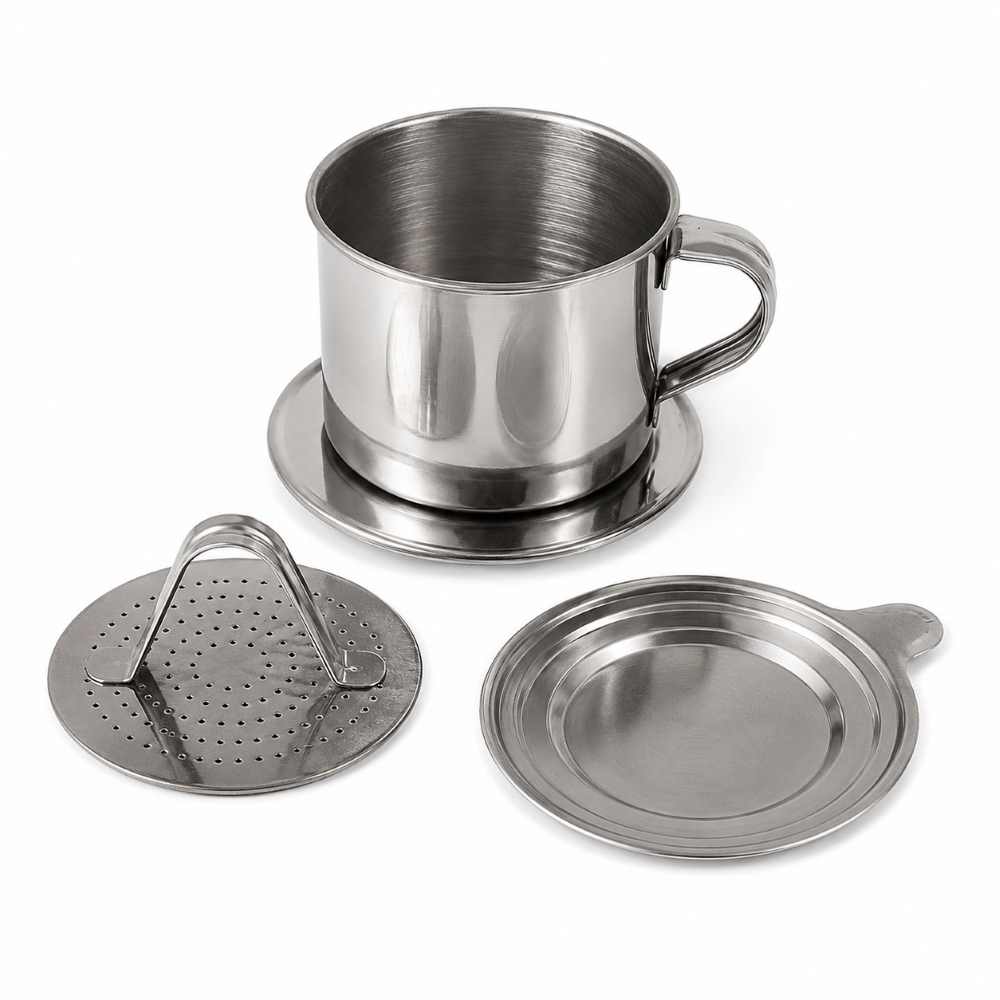 vietnamese phin Traditional stainless steel Vietnamese Coffee Filter Phin for one cup coffee brewing