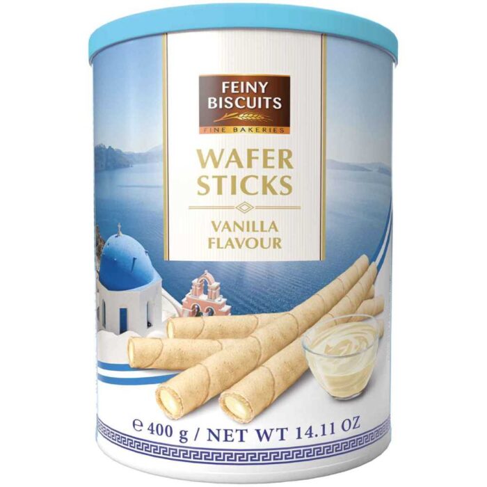 feiny wafers vanilla Vanilla Wafer Sticks with crisp wafer rolls and smooth vanilla cream filling